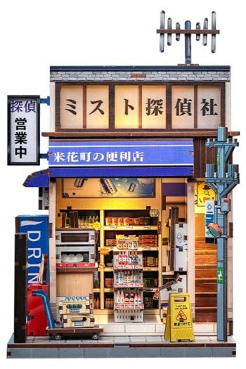 Miniature House Model Kit Beika-cho Convenience Store 22 x 15 cm