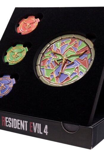 Resident Evil 4 Replica Church Puzzle Medallion Set