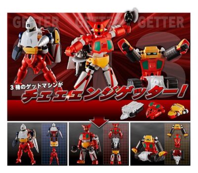 Getter Robo Action Figure 3-Pack Dynamic Change Getter Robo 12 cm by Freeing - immagine 16