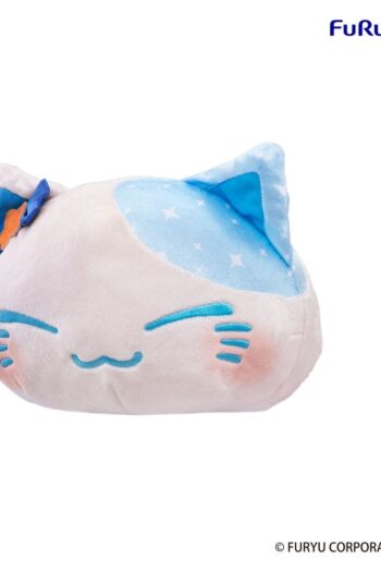 Nemuneko Cat Big Plush Figure Blue 35 cm