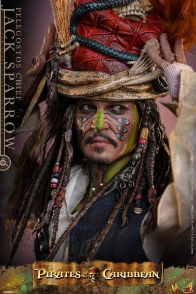 Pirates of the Caribbean: Dead Man's Chest Action DX Figure 1/6 Pelegostos Chief Jack Sparrow 30 cm by Hot Toys - immagine 6