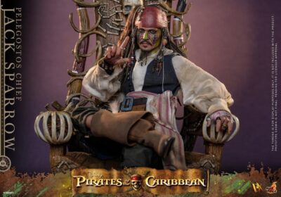 Pirates of the Caribbean: Dead Man's Chest Action DX Figure 1/6 Pelegostos Chief Jack Sparrow 30 cm by Hot Toys - immagine 7