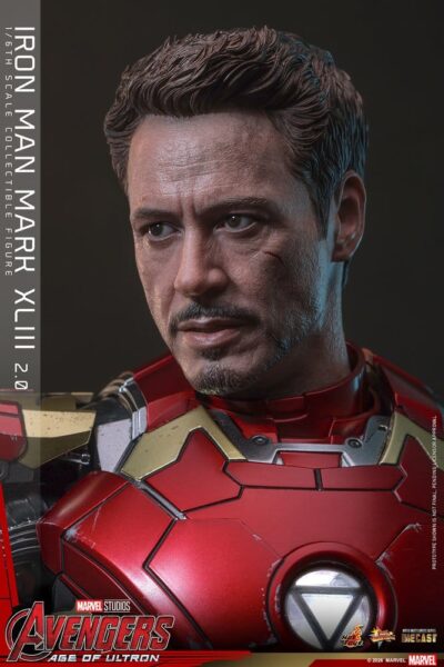 Avengers: Age of Ultron Movie Masterpiece Diecast Action Figure 1/6 Iron Man Mark XLIII (2.0) 32 cm by Hot Toys - immagine 9