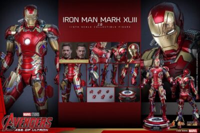 Avengers: Age of Ultron Movie Masterpiece Diecast Action Figure 1/6 Iron Man Mark XLIII (2.0) 32 cm by Hot Toys - immagine 16