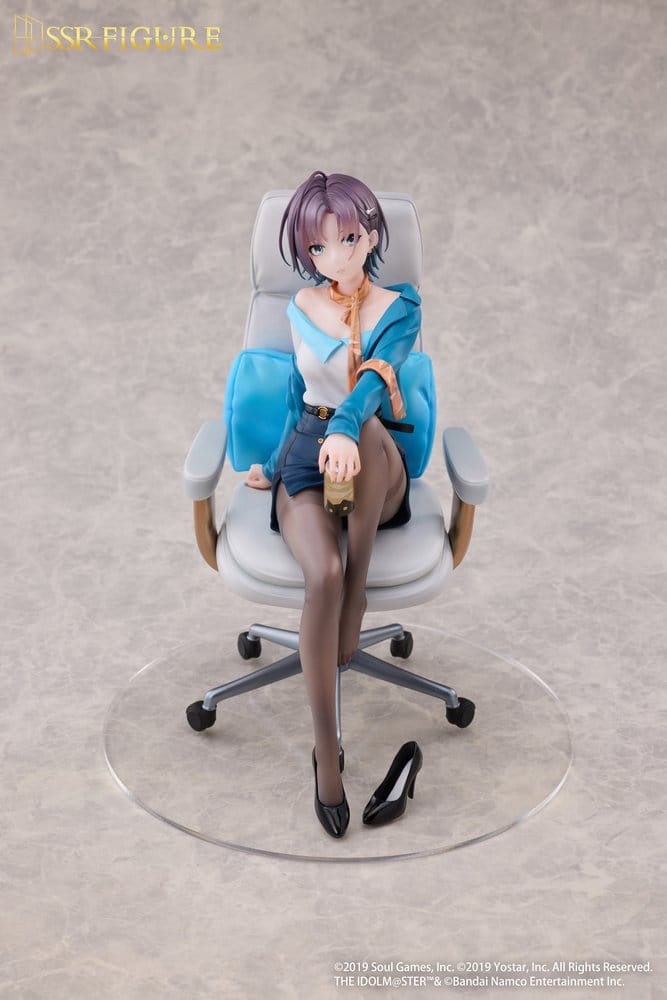 x_infsrf0044 Idolmaster Shiny Colors x Mahjong Soul SSR PVC Statue 1/7 Asakura Tooru Leisurely Grace Ver. 21 cm - immagine 1