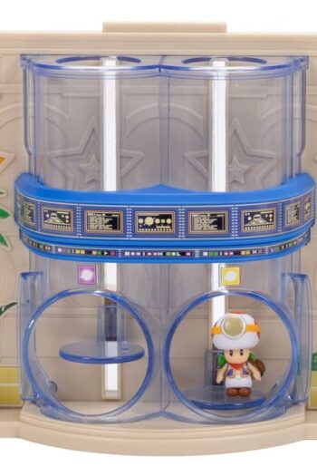 The Super Mario Galaxy Movie Diorama with 2 Mini Figures Gateway Galaxy