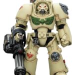 Warhammer 40,000 Action Figure Dark Angels Deathwing Terminator 3 with Power Fist and Assault Cannon 14 cm