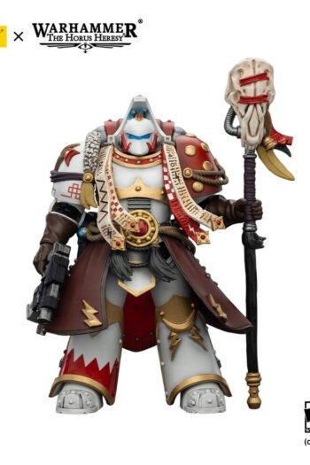 Warhammer 40,000 Action Figure White Scars Stormseer Consulwith Force Staff and Bolt Pistol 12 cm