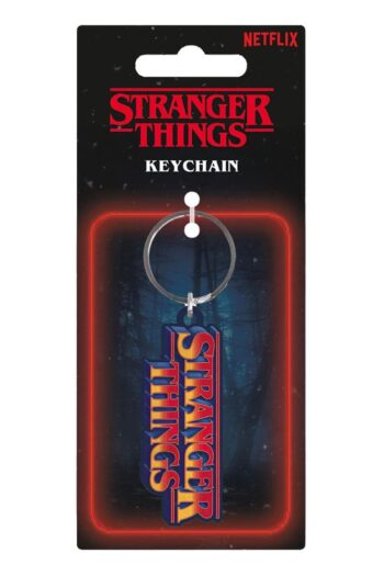 Stranger Things Rubber Keychain Retro Logo 6 cm