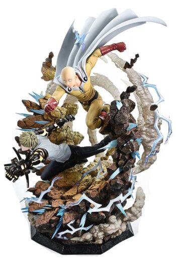 One-Punch Man Ultimate Premium Masterline Series Statue 1/4 Saitama & Genos Deluxe Version 73 cm
