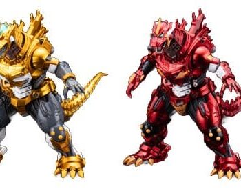 Godzilla x Evangelion Gekizou Series Statues 4-Pack Type-3 Kiryu Eva colour Ver. Metallic color Limited Ver. 9 cm