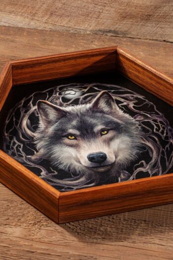 Anne Stokes Dice Tray Night Forest 20 cm