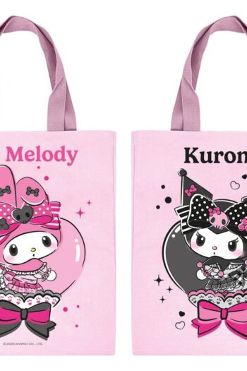 Sanrio Pink Black Party Series Tote Bag My Melody & Kuromi