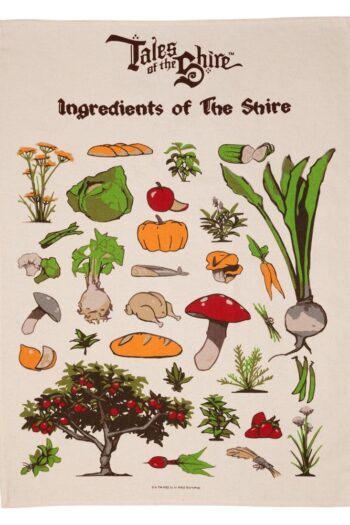 Lord of the Rings Tea Towel Ingredients of The Shire (Tales of the Shire (2025)) 69 cm