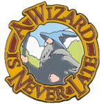 Lord of the Rings Magnet A Wizard Is Never Late (Enamel) 7 cm