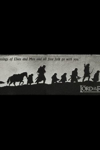 Lord of the Rings Leather Bookmark Fellowship Silhouette