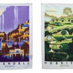 Lord of the Rings Tea Towel 2-Pack Rivendell & Hobbiton 70 cm