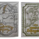 Lord of the Rings Tea Towel 2-Pack Green Dragon & Prancing Pony 69 cm
