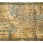 The Hobbit Art Print Map of the Shire 74 x 54 cm