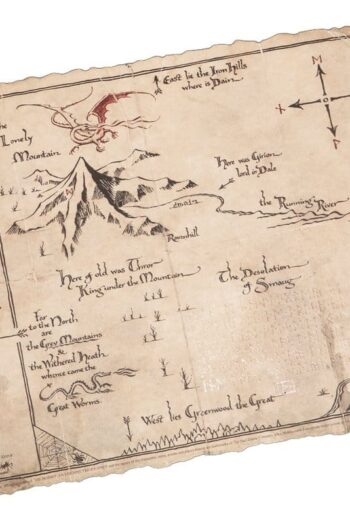 The Hobbit Art Print Thorin's Map 40 x 30 cm