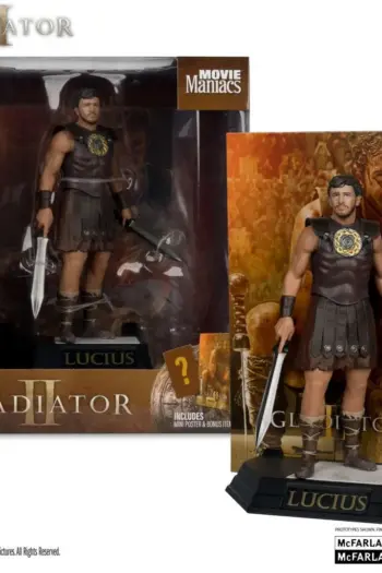 Movie Maniacs Lucius Gladiator 2 6" Posed Figure by McFarlane Toys