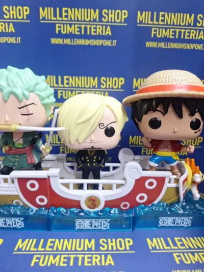 One Piece Funko Pop Kinder Set Luffy Zoro Sanji Manga Anime Going Merry - immagine 2