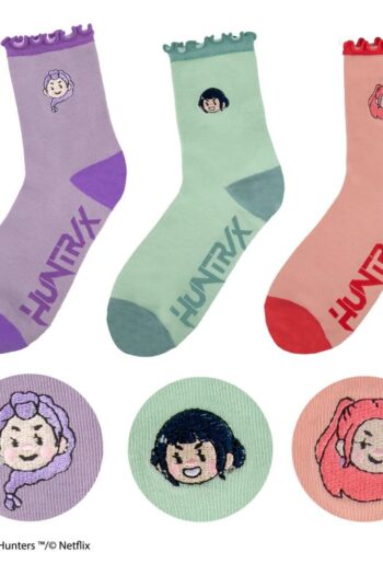 KPop Demon Hunters Socks Set of 3 HUNTR/X
