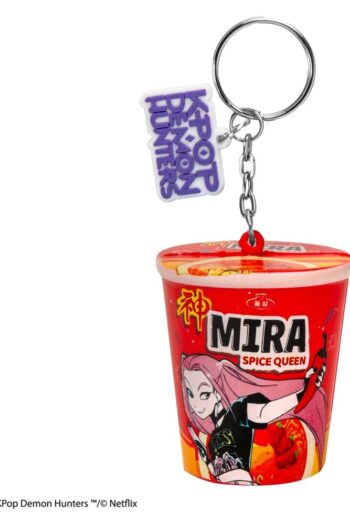 KPop Demon Hunters Squishy Keychain Mira Spice Queen Noodles