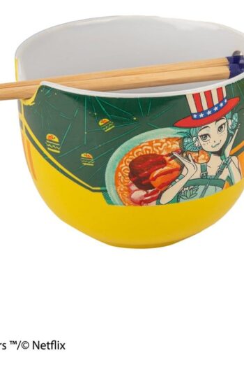 KPop Demon Hunters Ramen Bowl with Chopsticks Zoey Hamburger