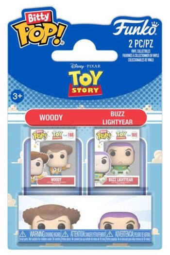 Toy Story Bitty POP! Vinyl Figures 2-Pack Woody & Buzz Lightyear 2 cm
