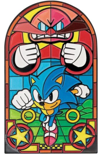 Sonic The Hedgehog Ingot Stained Glass Window Style 60 cm