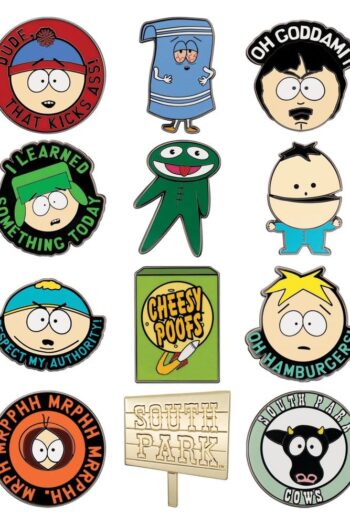 South Park Mystery Pin Badges Display (12)