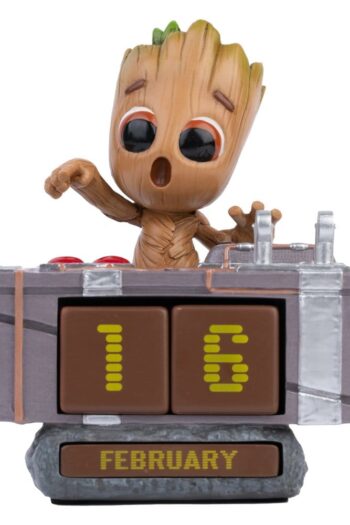 Marvel 3D Perpetual Calendar Groot Death Button 12 cm