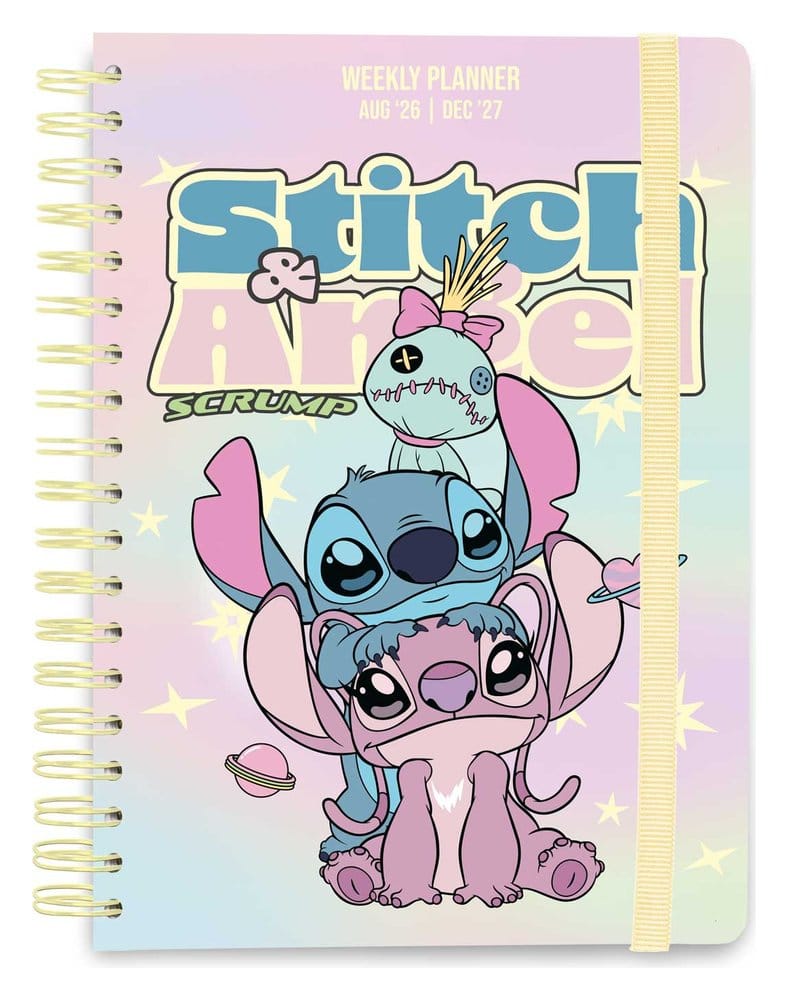 x_gpe82970 Disney School Diary weekly planner 2026/2027 Stitch and Angel A5 - immagine 1