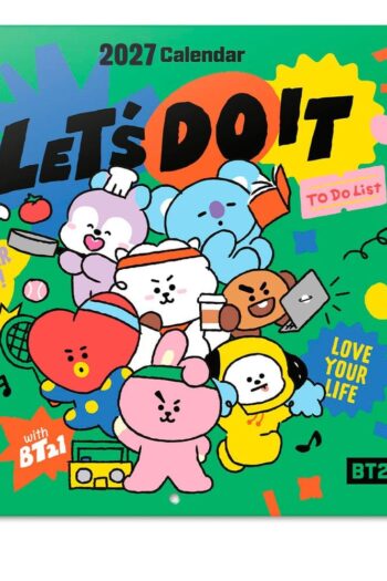 BT21 Wall Calendar 2027 30 x 30 cm