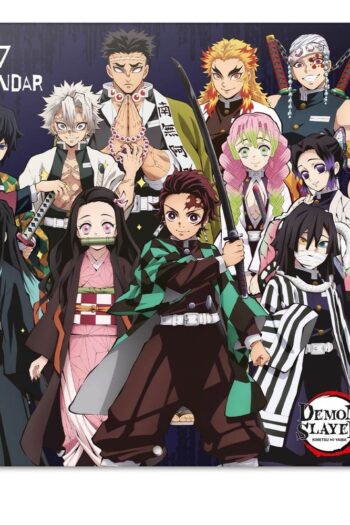 Demon Slayer 2027 Wall Calendar 30 x 30 cm