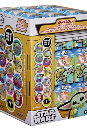 Star Wars Mini Figures 4 cm Grogu Snack Attack Series 1 Blind Box Display (24)