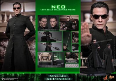 Matrix Movie Masterpiece Action Figure 1/6 Neo Anderson 31 cm Keanu Reeves by Hot Toys - immagine 20