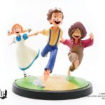 The Adventures of Tom Sawyer Animated! Statue Tom, Huck & Becky 23 cm