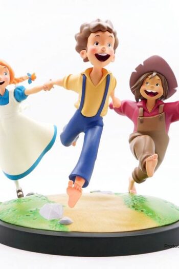 The Adventures of Tom Sawyer Animated! Statue Tom, Huck & Becky 23 cm