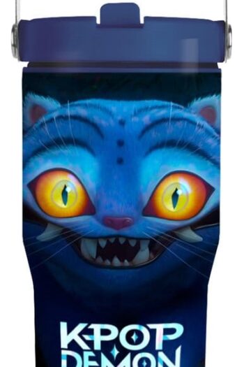 KPop Demon Hunters Stainless Steel tumbler Derpy Tiger 600 ml