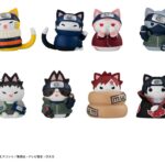 Naruto Mega Cat Project Minifigures 3 cm Nyaruto! Cats of Konoha Village Reboot Blind Box Display (8) (Repeat)