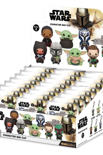 Star Wars Mandalorian 3D PVC Bag Clips Series 2 Display (24)