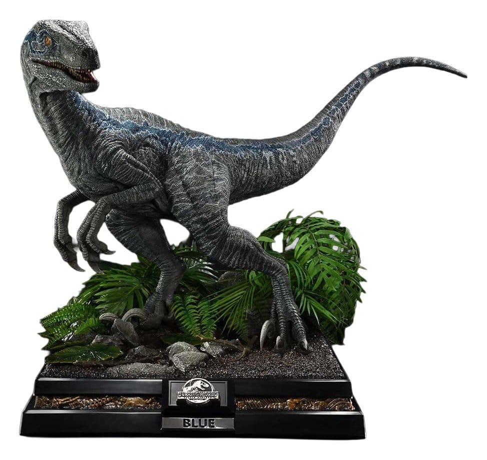 x_p1slmcjwf-07 Jurassic World: Fallen Kingdom (Film) Legacy Museum Collection Statue 1/2 Blue 88 cm - immagine 1