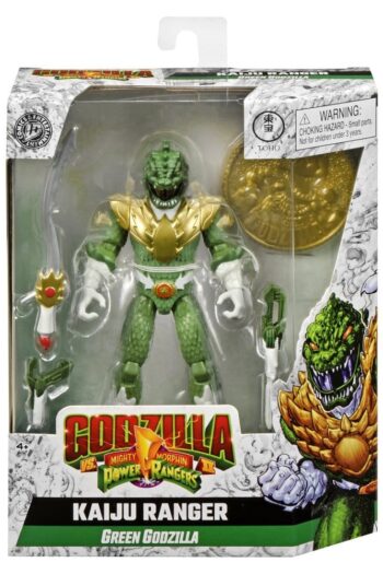 Mighty Morphin Power Rangers x Godzilla Action Figure Green Godzilla