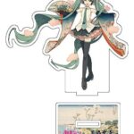 Hatsune Miku x Katsushika Hokusai iXima Die-Cut Acrylic Stand Shinagawa Gotenyama on the Tokaido 10 cm (5)