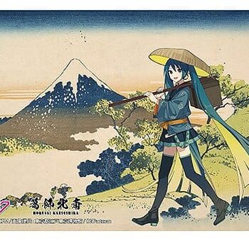 Hatsune Miku x Katsushika Hokusai iXima Postcard Inume Pass in Kai Province (10)