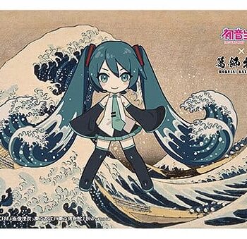 Hatsune Miku x Katsushika Hokusai iXima Postcard The Great Wave off Kanagawa (Chibi Character) (10)
