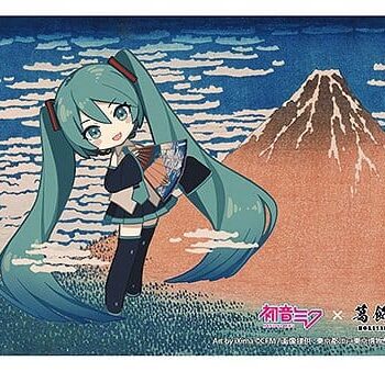 Hatsune Miku x Katsushika Hokusai iXima Postcard Fine Wind, Clear Morning (Chibi Character) (10)