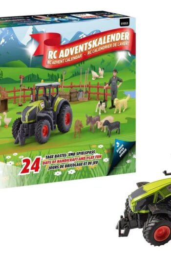 Claas Revell Control Advent Calendar RC Tractor Axion 960 10 cm